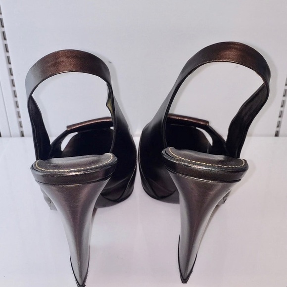 Ubers St Laurent Square Tor Sling Backs - Picture 3 of 4